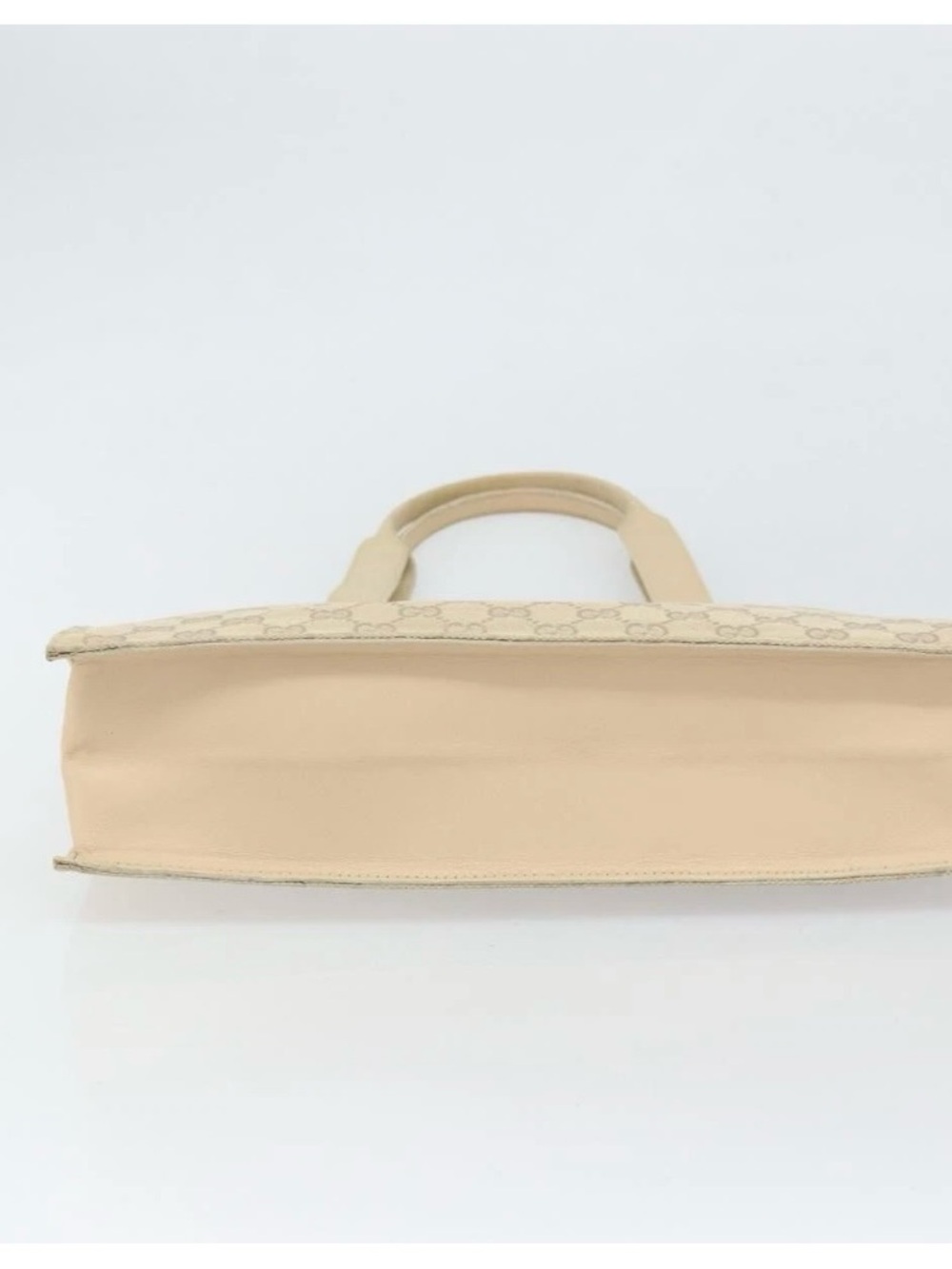 Vintage Gucci GG Canvas Beige & Silver Tote Shoulder Bag - Picture 6 of 8